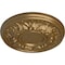 Ekena Millwork Odessa Ceiling Medallion (Fits Canopies up to 2 1/2"), Hand-Painted Pale Gold, 7 1/2"OD x 1 1/8"P CM07ODPAS - alternate 3